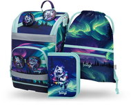 BAAGL SET 3 Zippy Plus Aurora: Schulranzen, Federtasche, Tasche GRS - Schulset