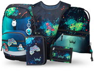 BAAGL SET 5 Airy Plus Chill: backpack, pencil case, bag, apron, wallet - School Set