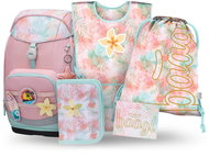 BAAGL SET 5 Airy Plus Sunset: Rucksack, Federmäppchen, Tasche, Schürze, Geldbörse - Schulset