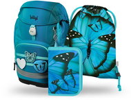 BAAGL SET 3 Airy Plus Butterfly: Rucksack, Federtasche, Beutel - Schulset
