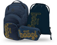 BAAGL SET 3 Coolmate Lux: batoh, penál, sáček - School Set