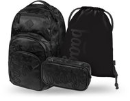 BAAGL SET 3 Coolmate Onyx: batoh, penál, sáček - School Set