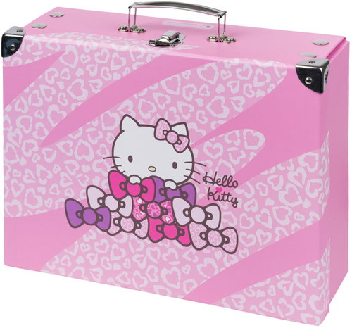 BAAGL Skládací školní kufřík Hello Kitty Sweet Leopard s kováním - Dětský kufřík - Main image