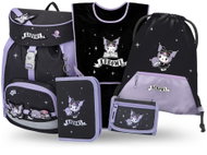 BAAGL SET 5 Airy Kuromi Fortune Dream: Rucksack, Federmäppchen, Beutel, Schürze, Geldbörse GRS - Schulset