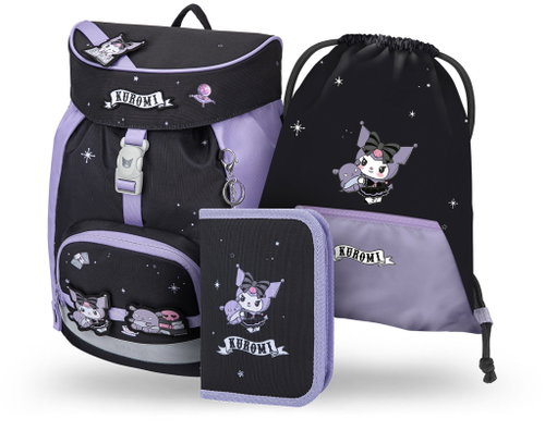 BAAGL SET 3 Airy Kuromi Fortune Dream: batoh, penál, sáček GRS - School Set - Main image