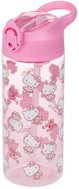 BAAGL Tritanová láhev na pití s brčkem Hello Kitty Sweet Leopard, 500 ml - Drinking Bottle