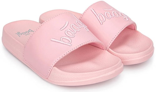 BAAGL Pantofle Logo Pink vel. 30 - Dětské bačkory - Main image