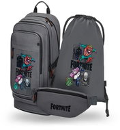 BAAGL SET 3 Cubic Fortnite Squad: batoh, sáček, ledvinka GRS - School Set