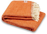 Balkan wool blanket Elma II - orange - Blanket