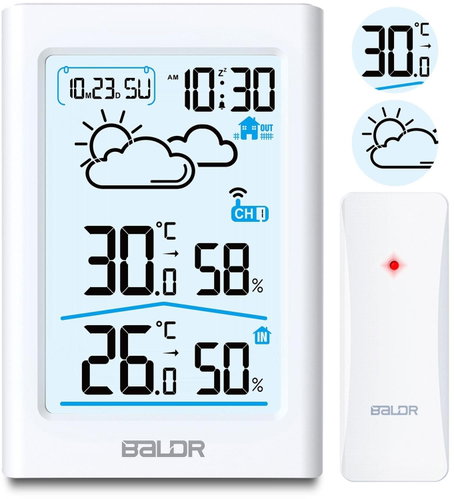 Baldr BD-911, white - Weather Station - Main image