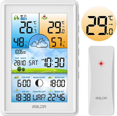 Baldr BD-906, white - Weather Station - Main image
