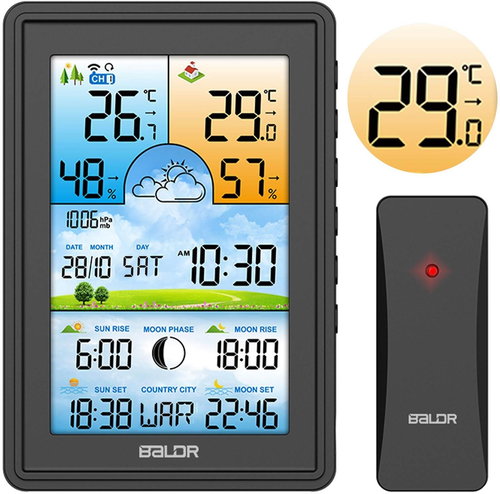 Baldr BD-906, black - Weather Station - Main image