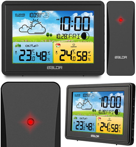 Baldr BD-908, black - Weather Station - Main image