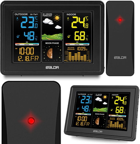 Baldr BD-907, black - Weather Station - Main image