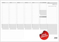 Baloušek Tisk Stolní plánovač A3 týdenní mapa, 30 listů - Stolní kalendář