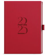 Baloušek Print Diary David - Deny - A5 - red - 2025, 14,3 × 20,5 cm - Planner