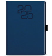 Baloušek Print Diary David - Fabric - A5 - blue - 2025, 14,3 × 20,5 cm - Planner