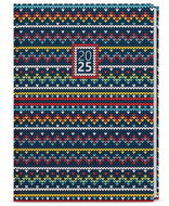 Baloušek Print Diary David - Lamino - A5 - knitted - 2025, 14,3 × 20,5 cm - Planner