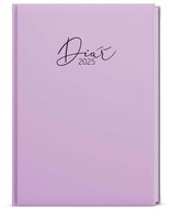 Baloušek Print Diary David - Lamino Pastel - A5 - purple - 2025, 14,3 × 20,5 cm - Planner