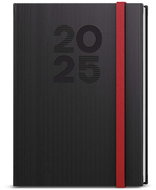 Baloušek Print Diary David - Vigo - A5 - black - 2025, 14,3 × 20,5 cm - Planner