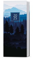 Baloušek Print Monthly diary Božka - laminated - mountains - PVC - transparent cover - 2025, 7,9 × 1 - Planner