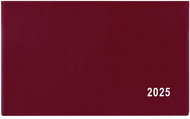 Baloušek Print Weekly diary Cyril - PVC - burgundy - 2025, 15 × 9 cm - Planner