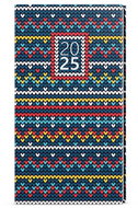 Baloušek Print Weekly diary Jakub - Lamino - pocket - knitted - 2025, 7,5 × 15 cm - Planner