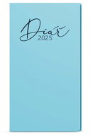 Baloušek Print Weekly diary Jakub - Lamino Pastel - pocket - blue - 2025, 7,5 × 15 cm - Planner