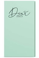 Baloušek Print Weekly diary Jakub - Lamino Pastel - pocket - green - 2025, 7,5 × 15 cm - Planner