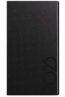 Baloušek Print Weekly diary Jakub - Tora - pocket - black - 2025, 7,5 × 15 cm - Planner