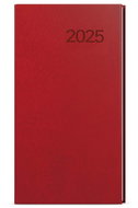 Baloušek Print Weekly diary Jakub - Vivella - pocket - burgundy - 2025, 7,5 × 15 cm - Planner