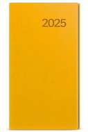 Baloušek Print Weekly diary Jakub - Vivella - pocket - ochre - 2025, 7,5 × 15 cm - Planner