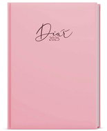 Baloušek Print Weekly diary Oskar - Lamino Pastel - A5 - pink - 2025, 14,3 × 20,5 cm - Planner