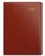 Baloušek Print Weekly diary Oskar - Premier - A5 - brown - 2025, 14,3 × 20,5 cm - Planner