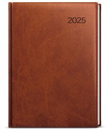 Baloušek Print Weekly diary Oskar - Vivella - A5 - brown - 2025, 14,3 × 20,5 cm - Planner