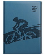 Baloušek Print Weekly diary Oskar - Vivella with embossing - A5 - Petrol - Round - 2025, 14,3 × 20,5 - Planner