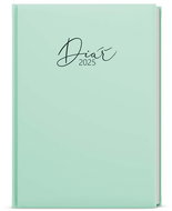 Baloušek Print Weekly diary Prokop - Lamino Pastel - A5 - green - 2025, 12 × 16,5 cm - Planner