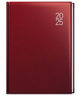 Baloušek Print Weekly diary Tomáš - Balacron - A4 - burgundy - 2025, 20 × 28 cm - Planner