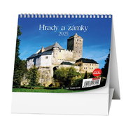 Baloušek Print Ideal - Castles and palaces 2025, 16,5 × 13,5 cm - Desk Calendar