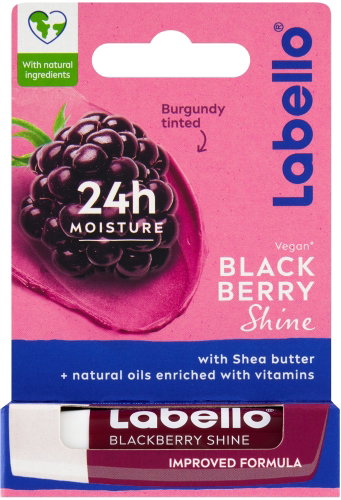 LABELLO Blackberry Shine 4,8 g - Lip Balm - Main image