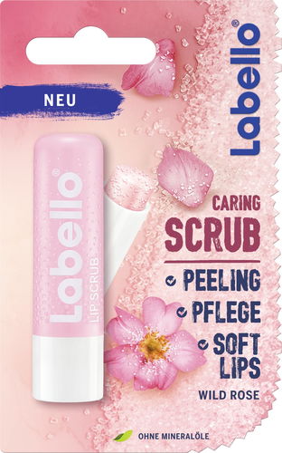LABELLO Caring Scrub Wild Rose 5,5 ml - Balzám na rty - Hlavní obrázek