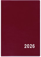 BALOUŠEK Print Agnes PVC monthly 2026, burgundy, 7 × 10 cm - Planner