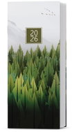 BALOUŠEK Print Božka laminated monthly Forest 2026, 7,9 × 17,9 cm - Planner