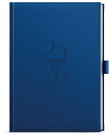 BALOUŠEK Print David Deny daily 2026, blue, A5, 14,3 × 20,5 cm - Planner