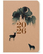 BALOUŠEK Printing Kraft 2026 A5 daily, Magic - Planner