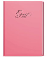 BALOUŠEK Print David Lamino Pastel daily 2026, pink, A5, 14,3 × 20,5 cm - Planner