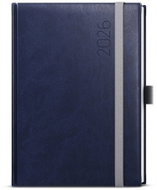 BALOUŠEK Print David Reno daily 2026, blue, A5, 14,3 × 20,5 cm - Planner