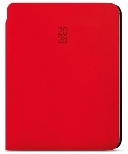 BALOUŠEK Print David Softy daily 2026, red, A5, 14,3 × 20,5 cm - Planner - Main image