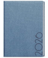 BALOUŠEK Print David Tora daily 2026, blue-grey, A5, 14,3 × 20,5 cm - Planner