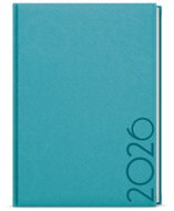 BALOUŠEK Print David Tora daily 2026, turquoise, A5, 14,3 × 20,5 cm - Planner